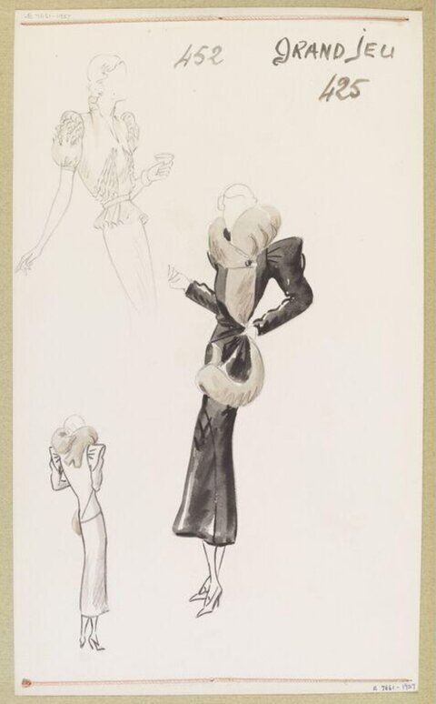 Vintage Fashion Design Sketches