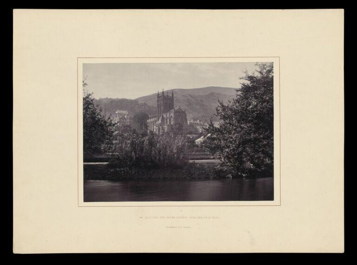 Vintage River View of Parish Church