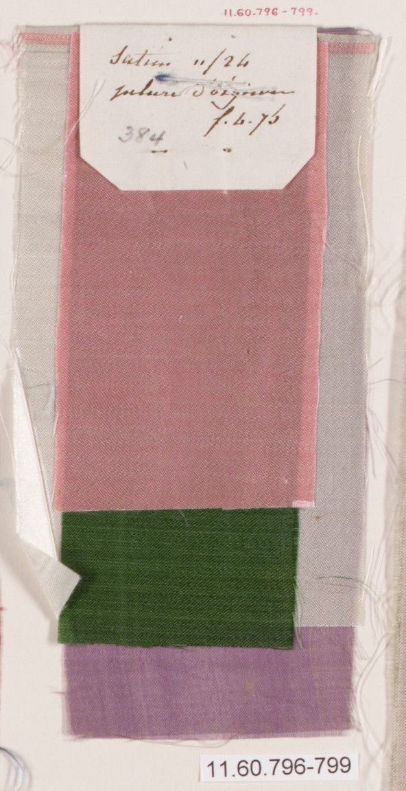 Vintage Textile Fabric Swatch Card