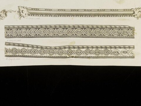 Antique Decorative Border Engraving Designs