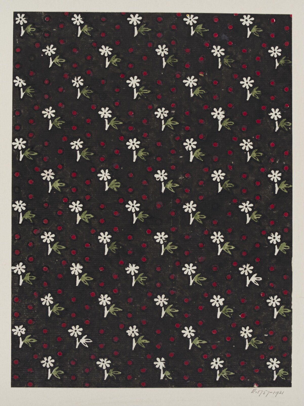 Black Background Floral Pattern