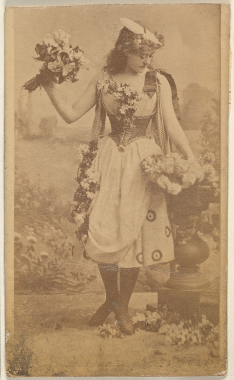 Vintage Photo of Woman With Flowers