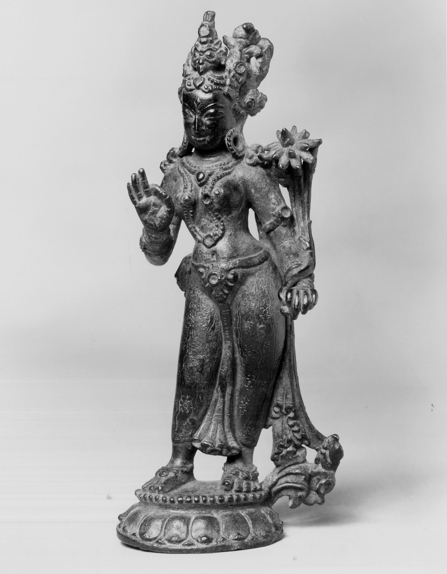 Bronze Standing Buddhist Goddess Statue