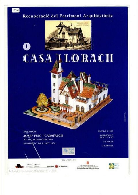 Casa Llorach Paper Model Cover