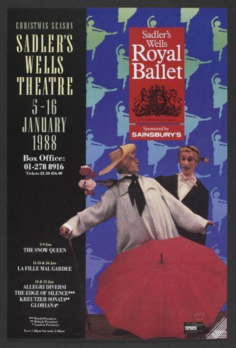 1988 Royal Ballet Performance Poster