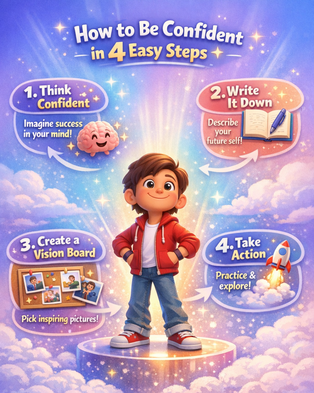 How to Be Confident in 4 Steps