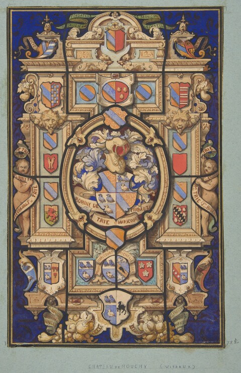 Chateau de Mouchy Heraldic Stained Glass
