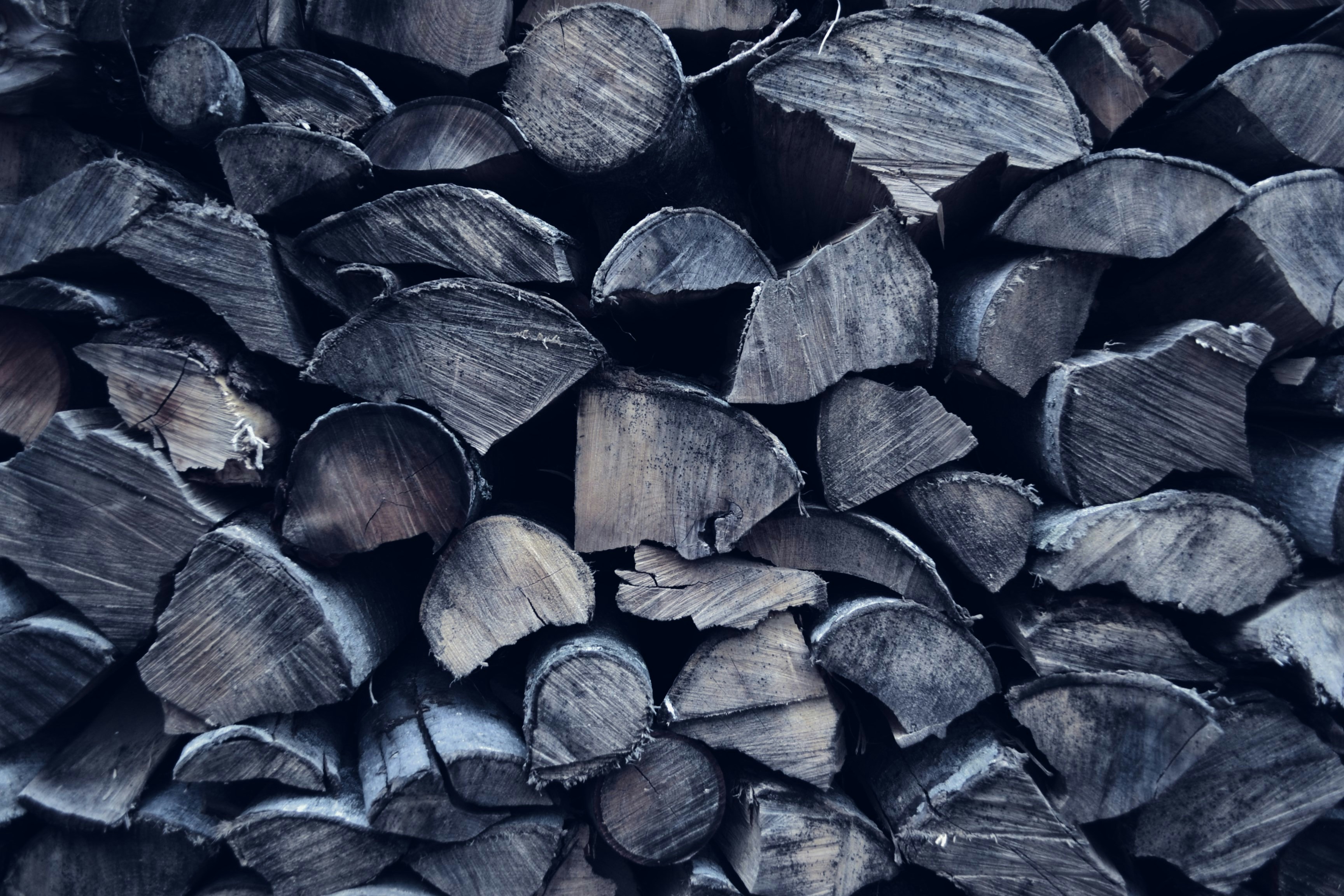 Stacked Cut Firewood