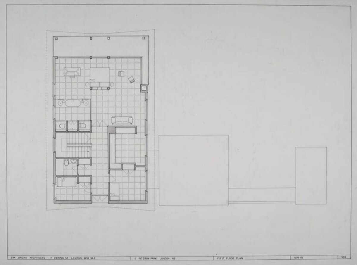 Hand-drawn First Floor House Plan