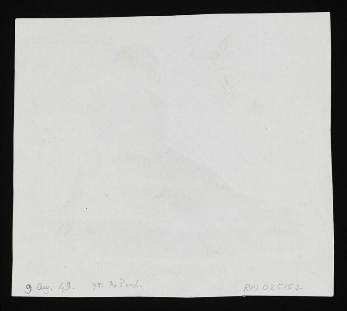 Back of 1943 Dated Vintage Photo