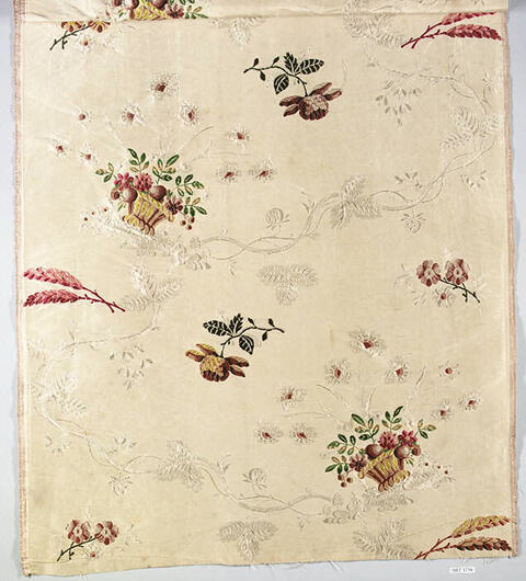 Antique Floral Embroidered Textile