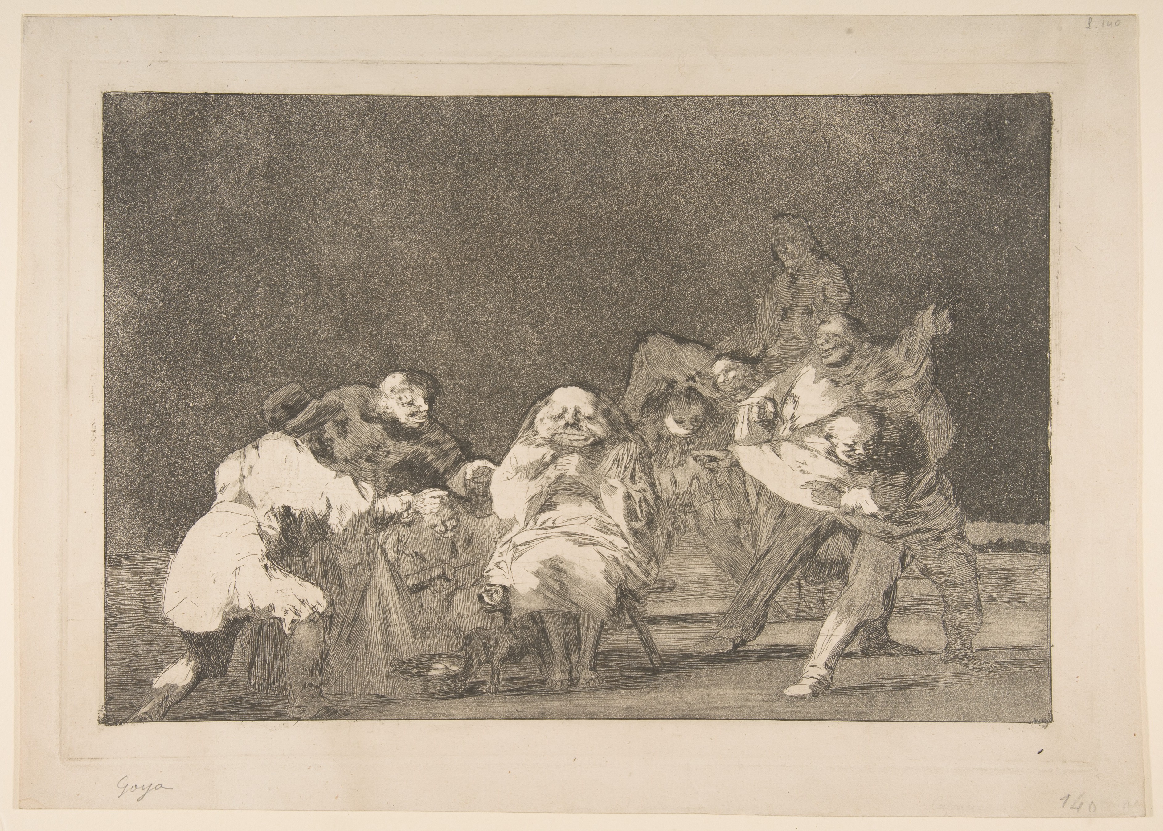Goya's Group Figures Etching