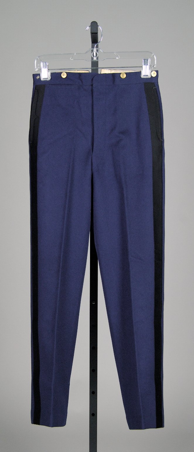 Navy Blue Side-stripe Formal Trousers