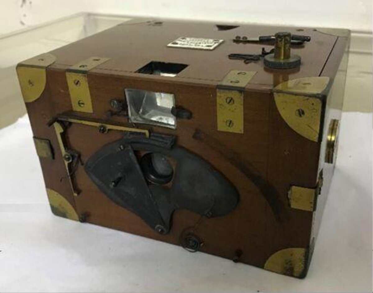 Vintage Wooden Box Camera