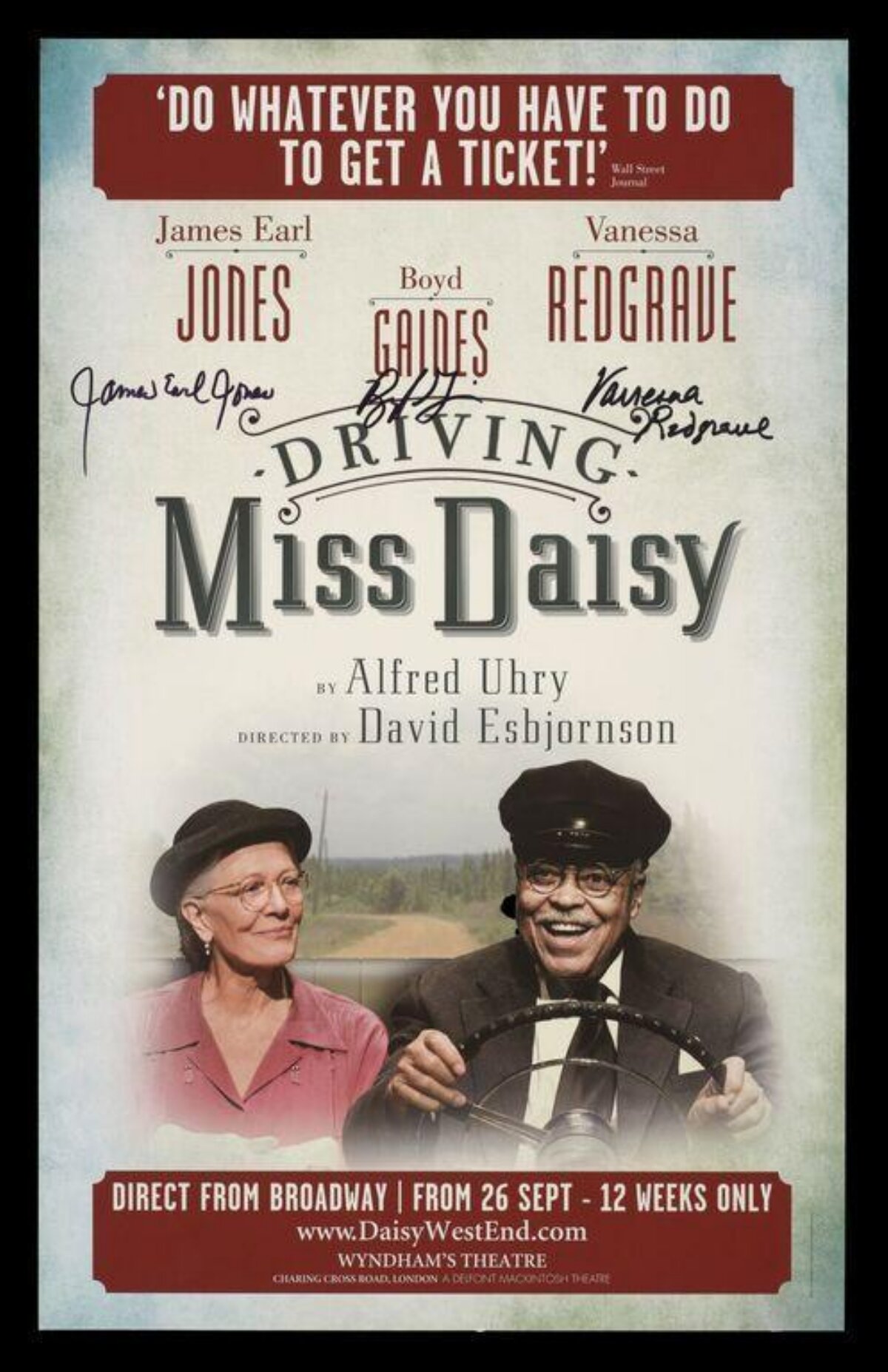 Driving Miss Daisy Theater Poster