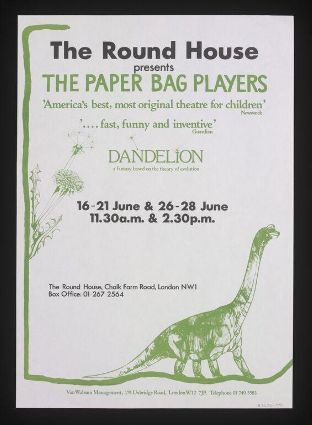 Dandelion Children's Play Poster