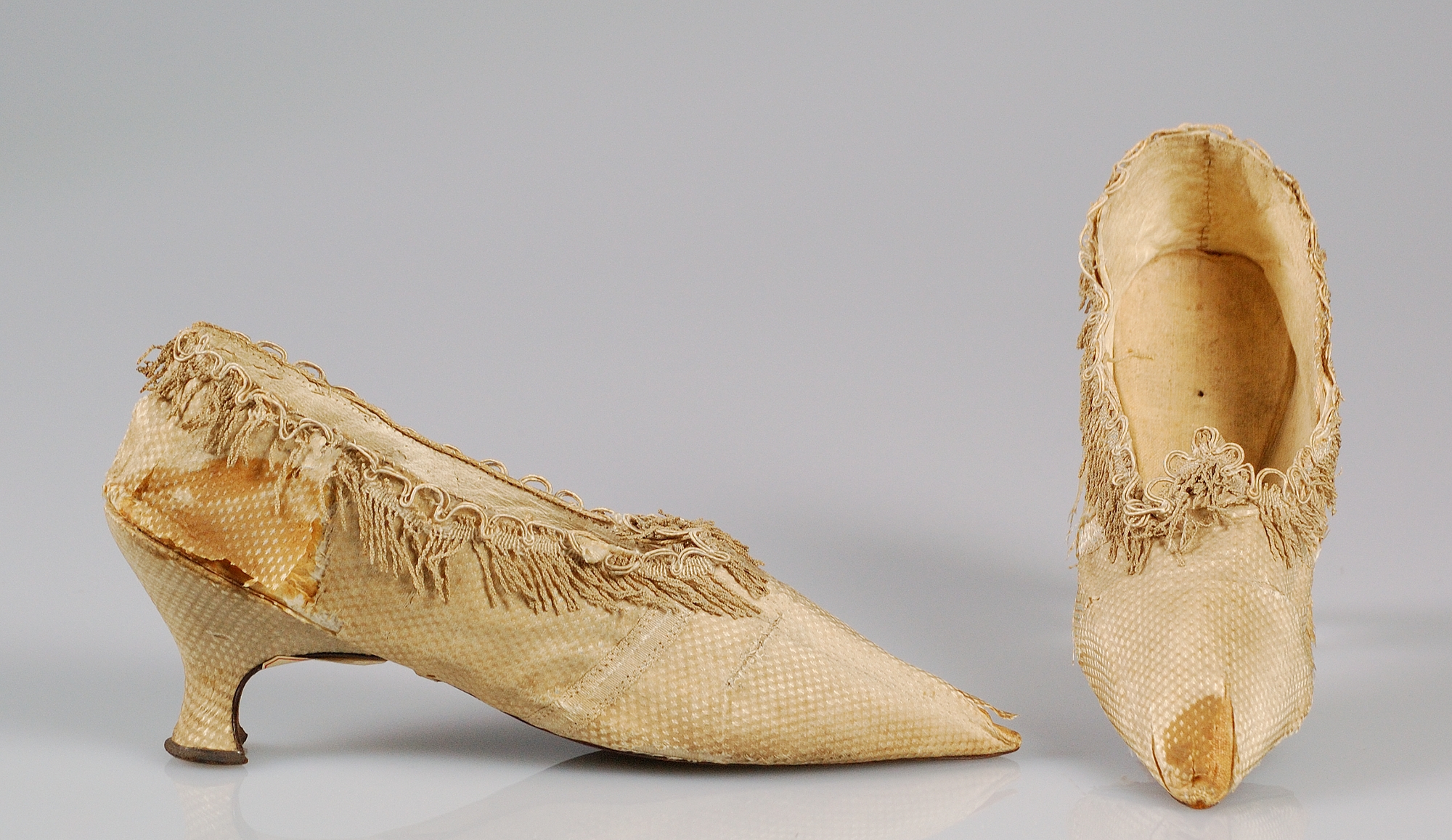 Pair of Vintage Cream High Heel Shoes