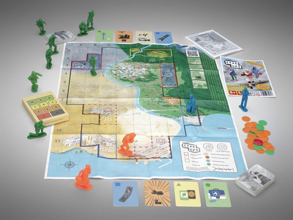 Evac Ops Board Game Setup