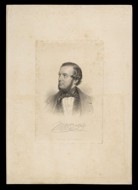 19th Century Engraved Male Portrait