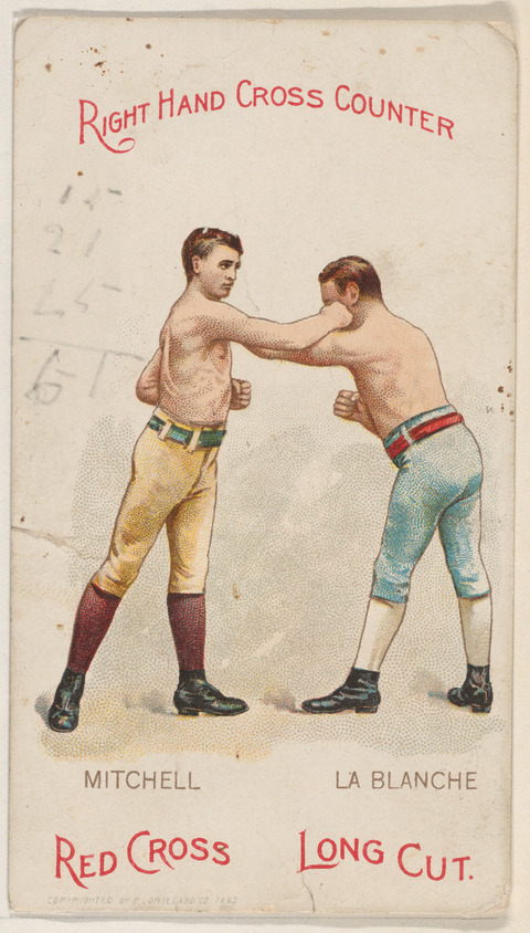 Vintage Right Hand Cross Counter Boxing Card