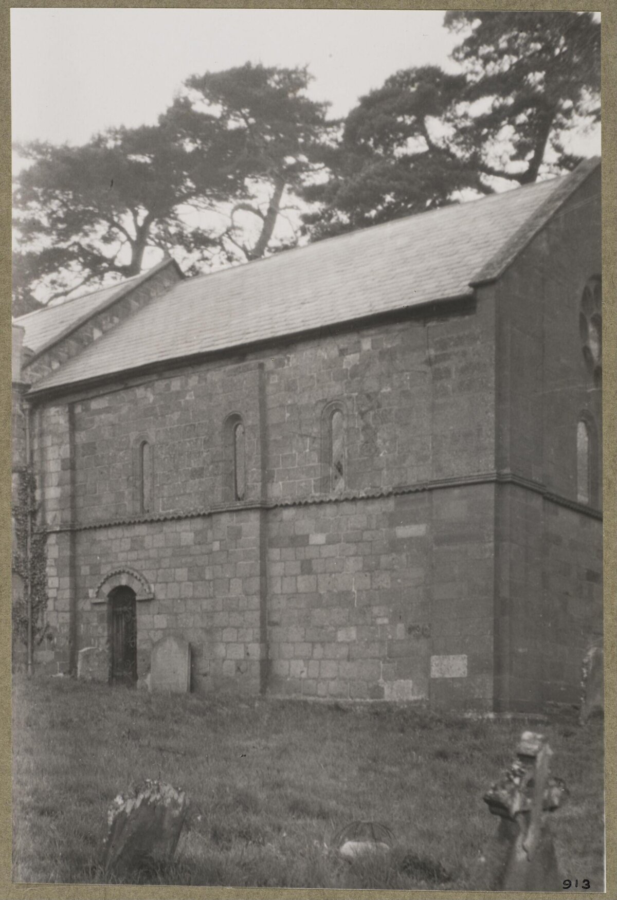 Old Stone Church in Graveyard