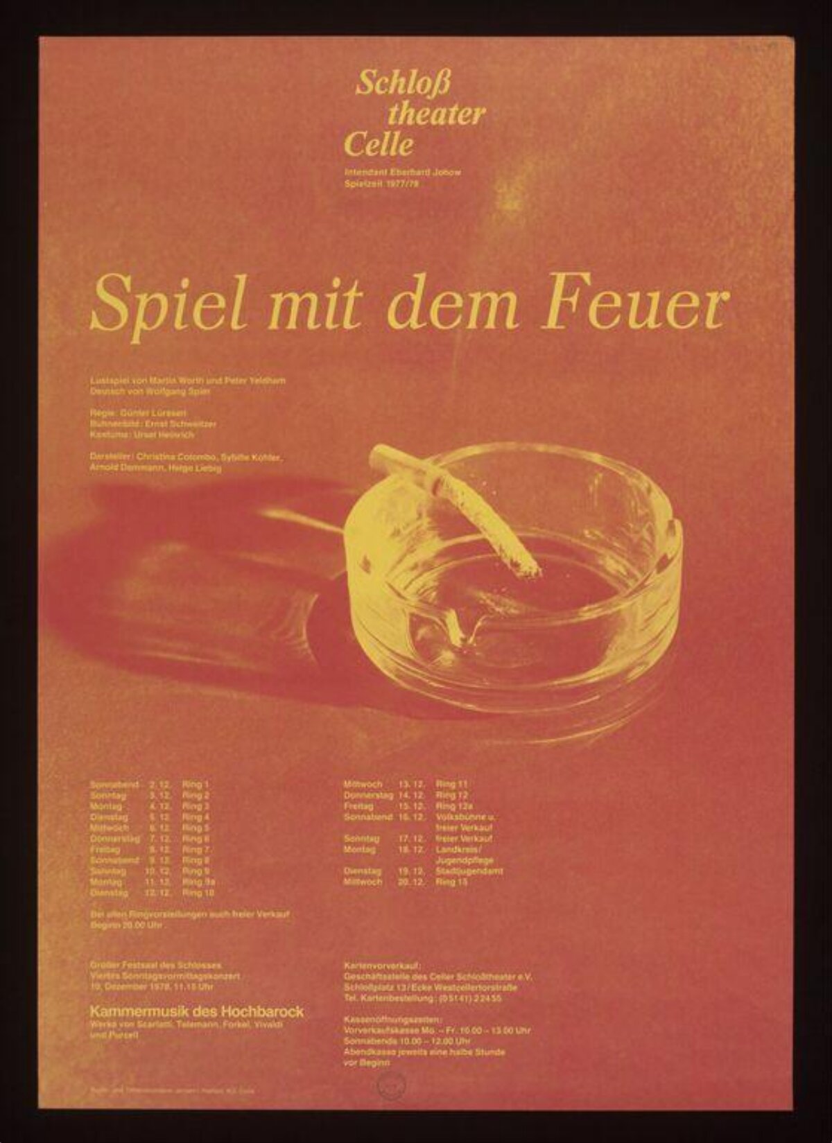 Spiel mit dem Feuer Theater Poster