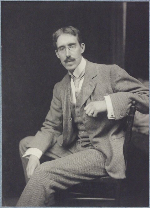 Vintage Portrait of Seated Gentleman