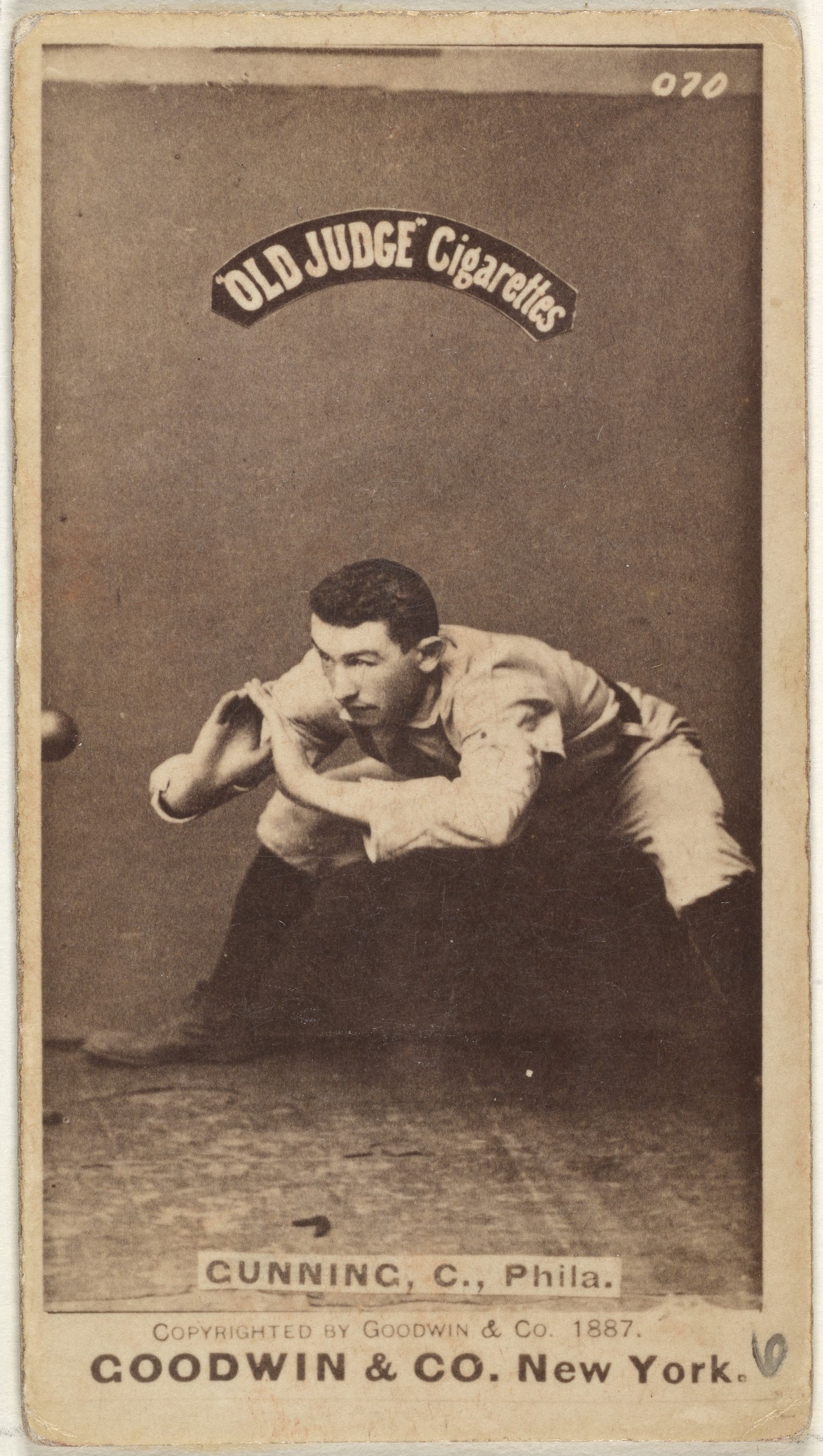 1887 Old Judge Cigarette Baseball Card