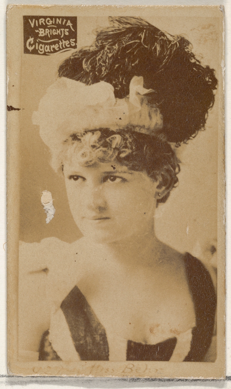 Vintage Cigarette Card Actress Portrait
