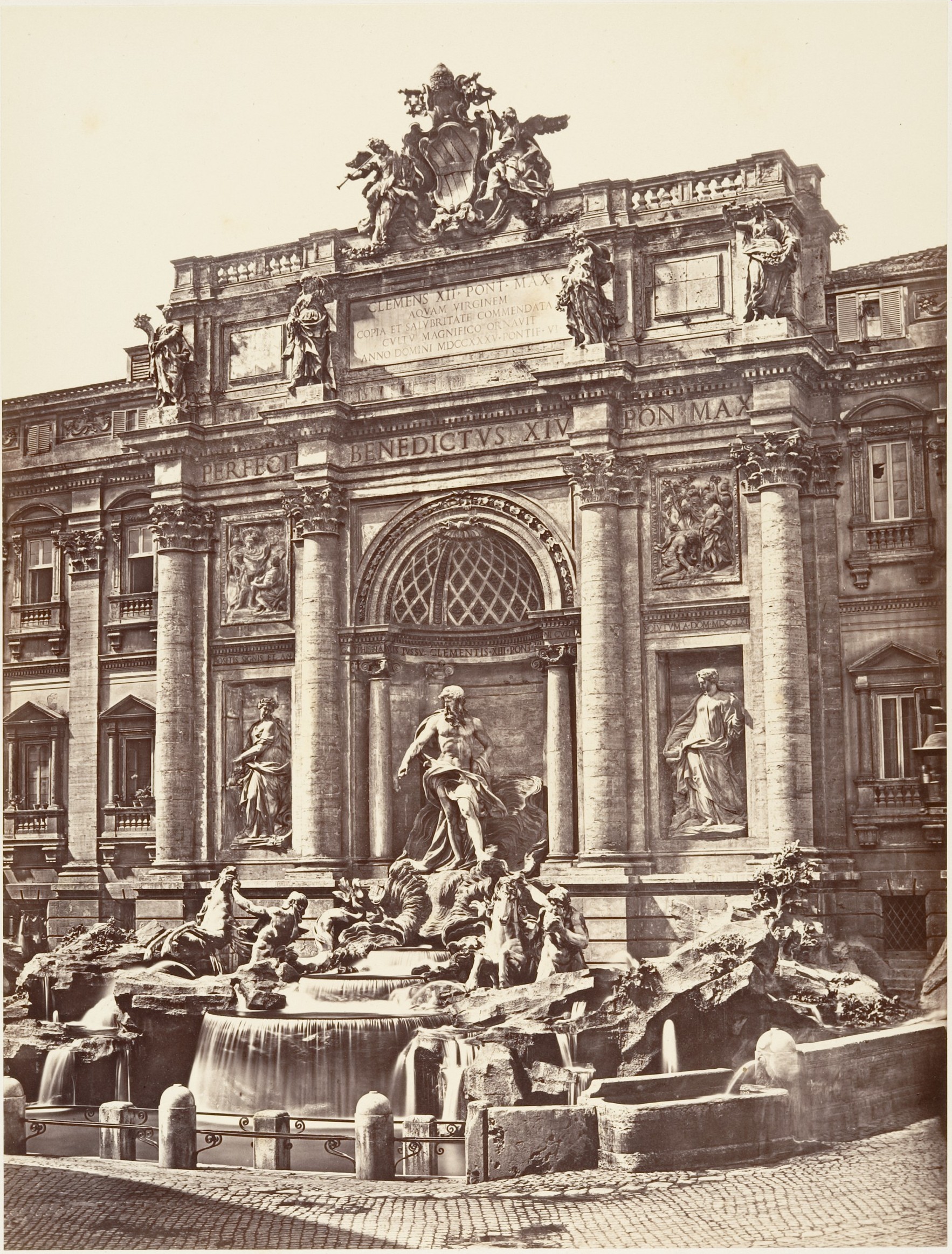 Vintage Photo of Trevi Fountain