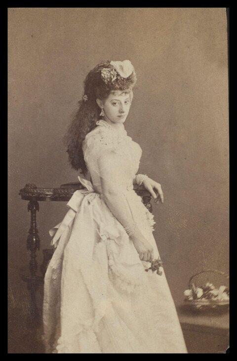 Vintage Studio Portrait of 19th Century Woman