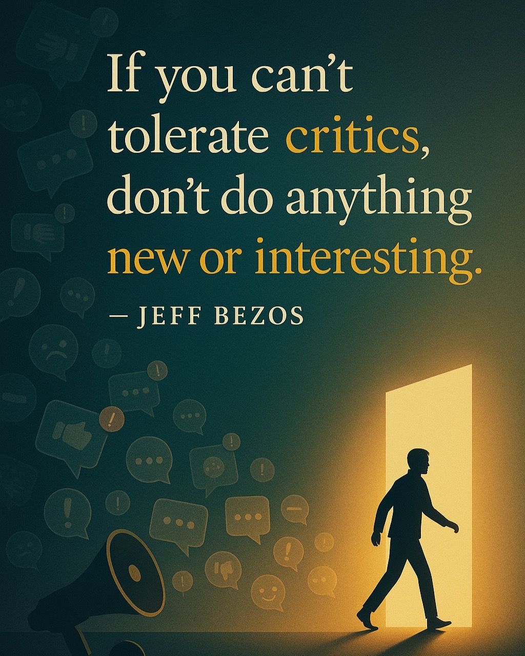 Jeff Bezos Quote on Criticism