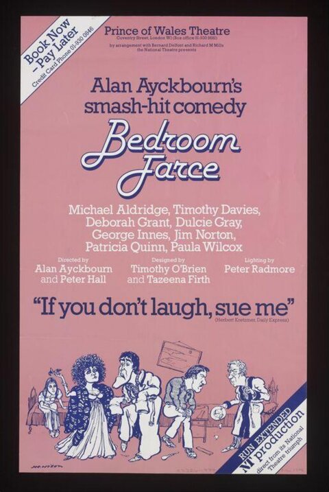 Bedroom Farce Theatre Play Poster