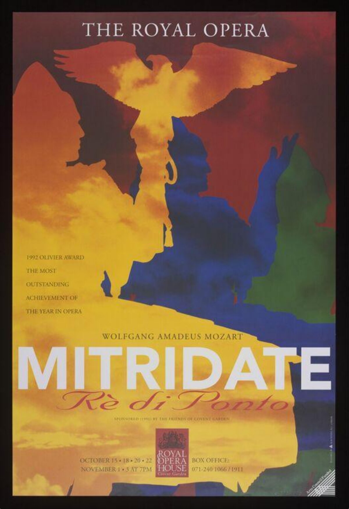 Royal Opera Mitridate Performance Poster
