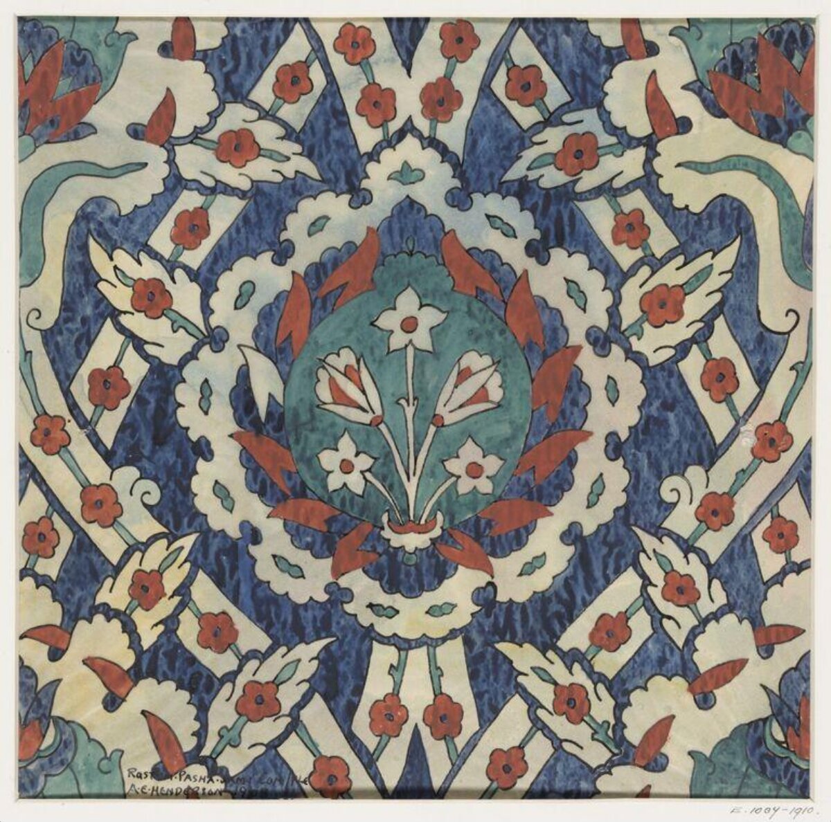 Ornate Traditional Floral Tile Pattern