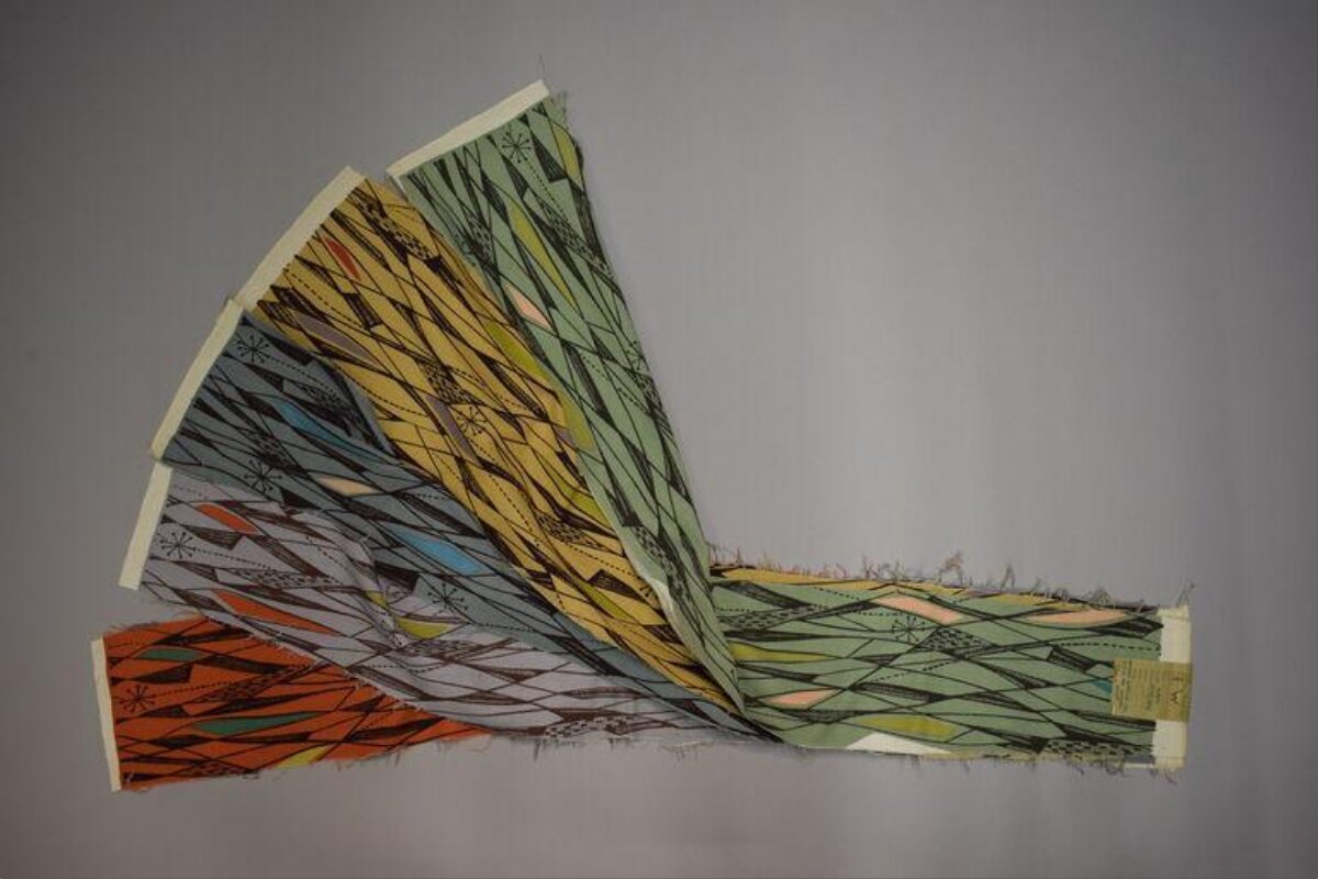 Folded Geometric Pattern Fabric Swatches