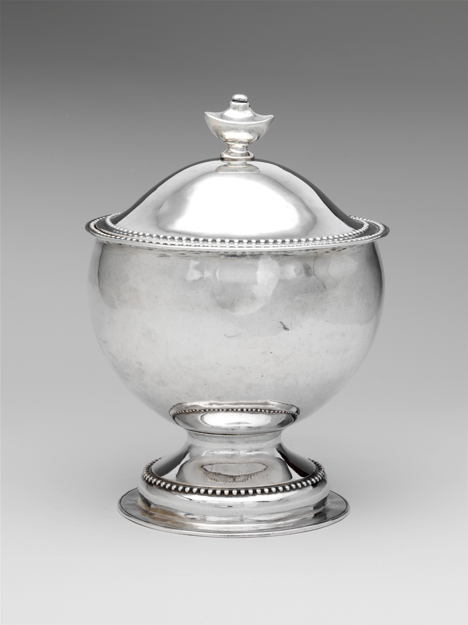 Silver Lidded Sugar Bowl