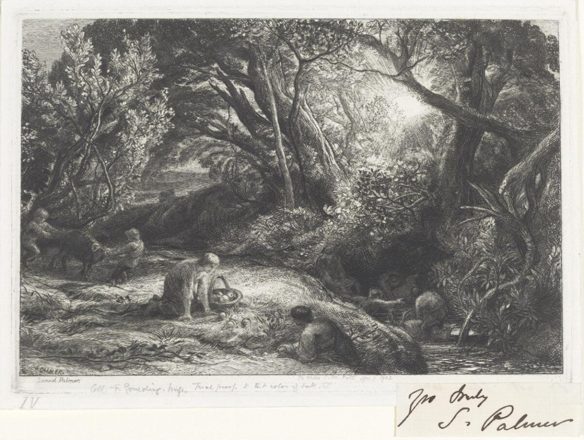 Woodland Gathering Etching