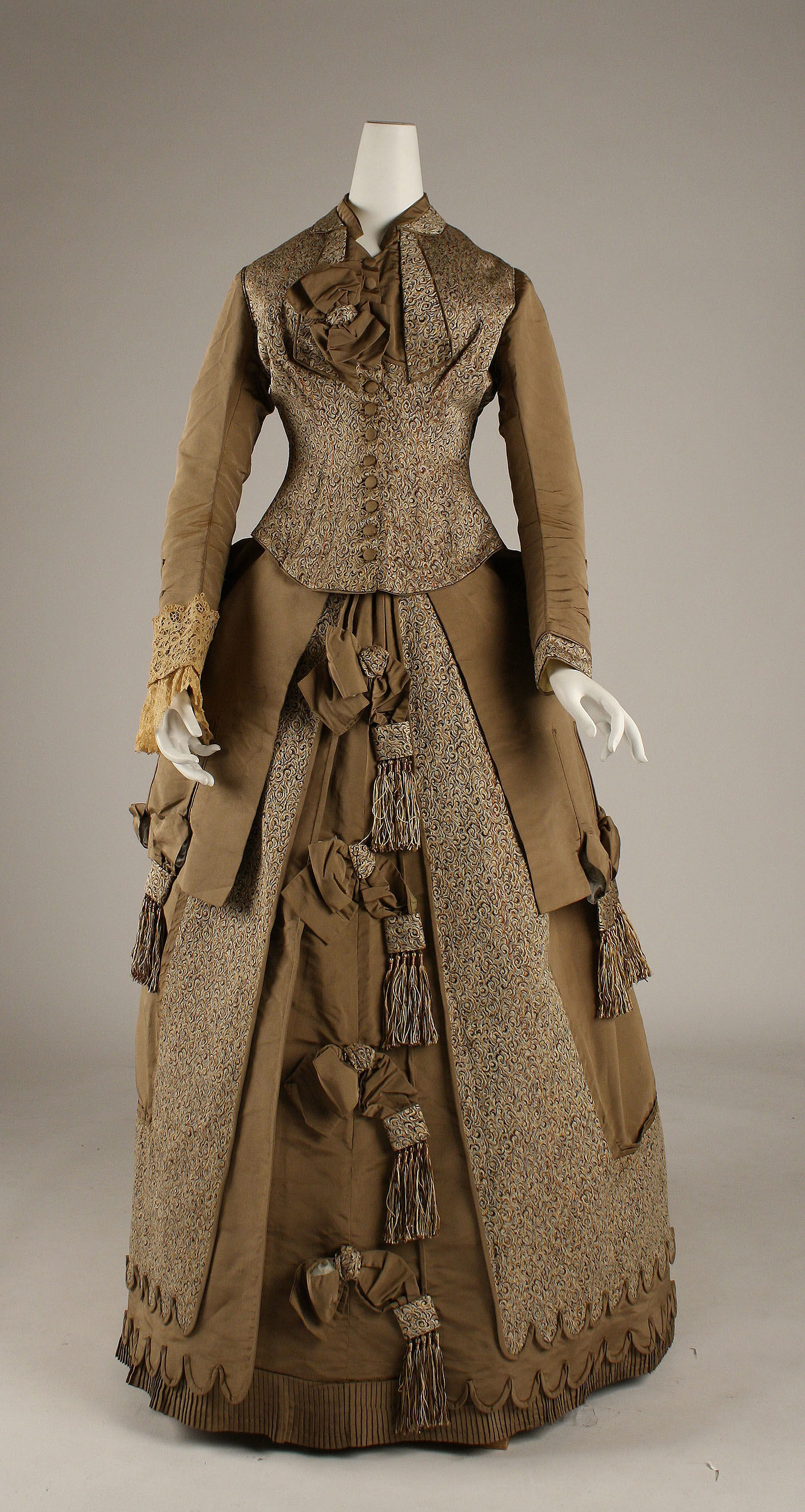 Antique Victorian Brown Day Dress
