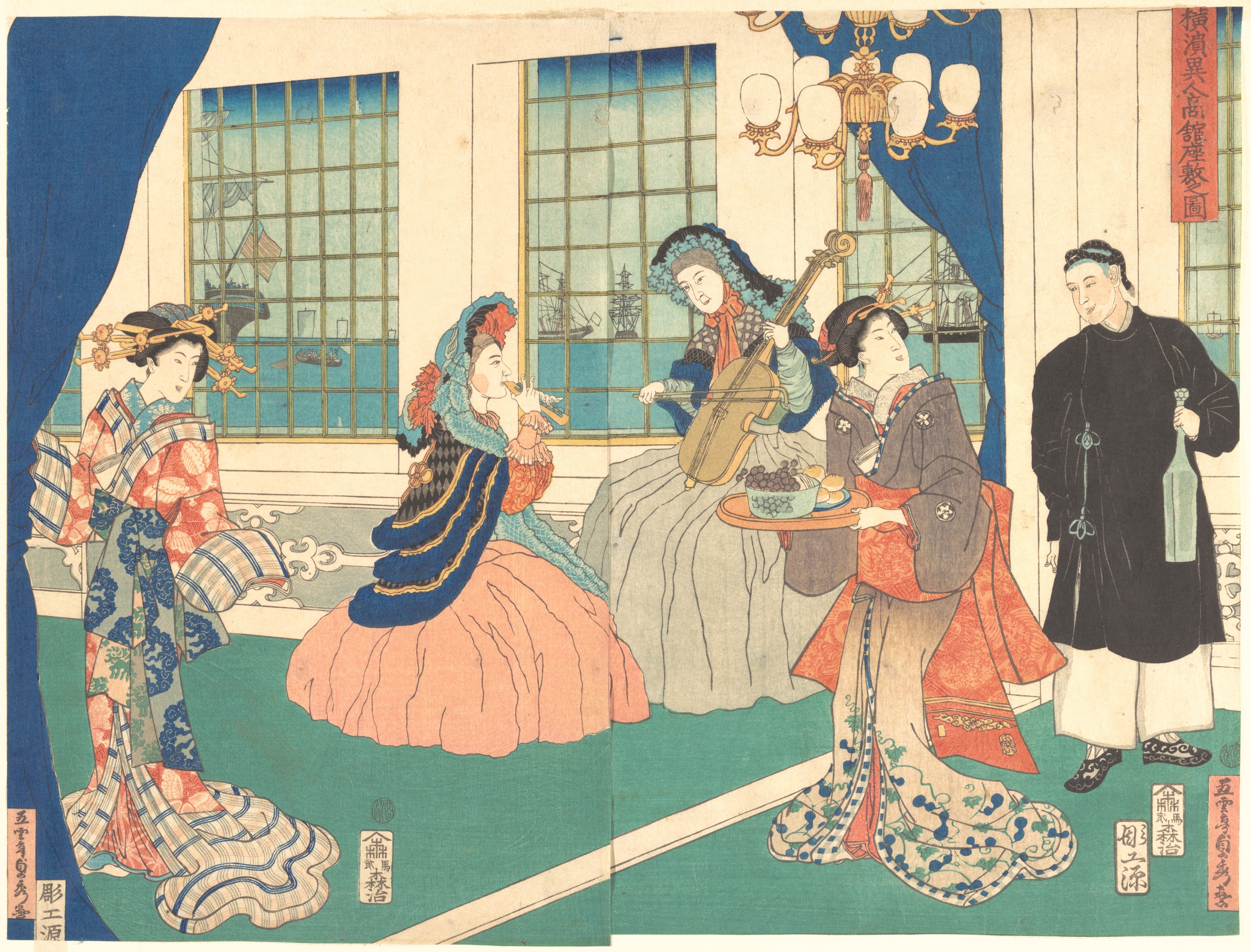 Yokohama Foreign Banquet Ukiyo-e