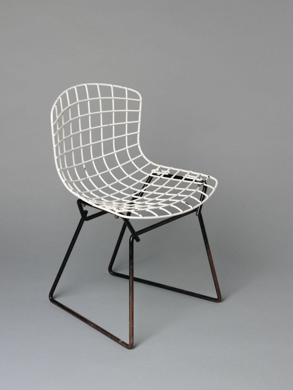 Vintage White Wire Side Chair
