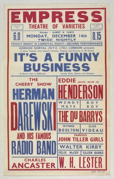 Vintage Empress Theatre Show Poster