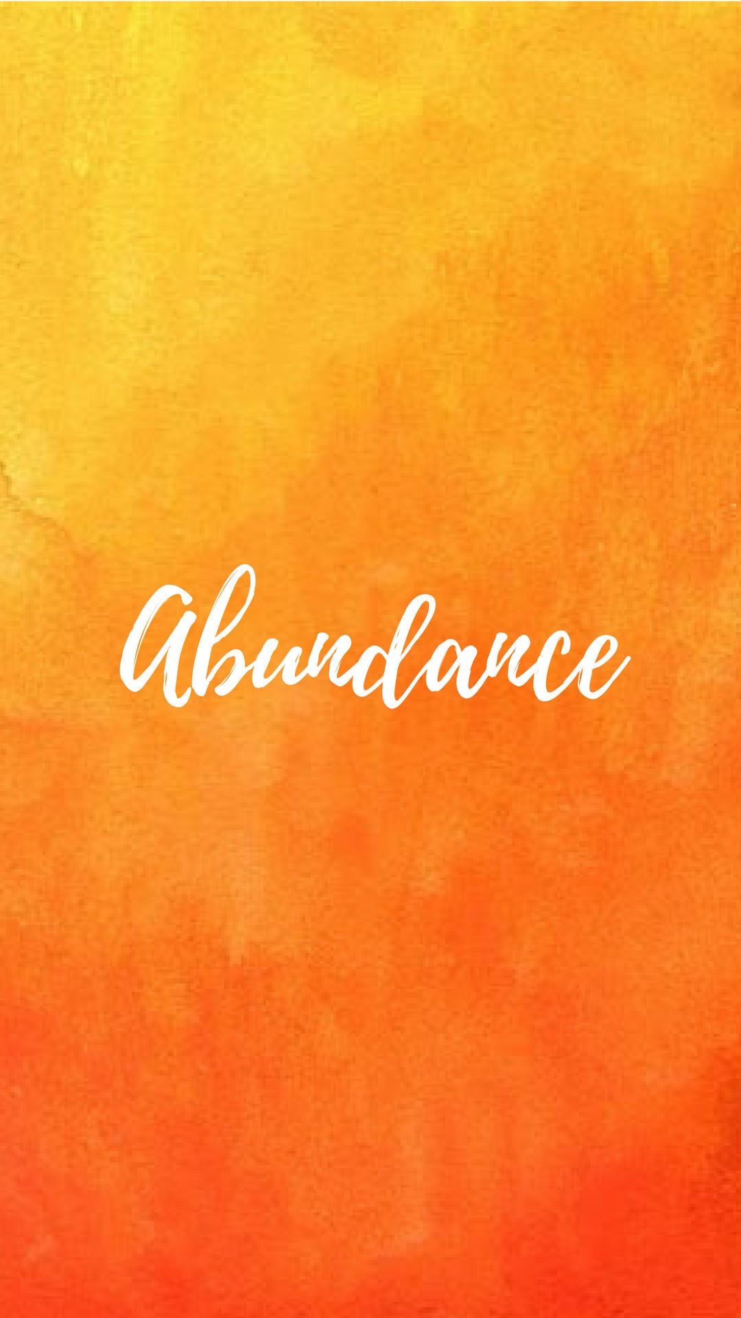 Abundance on Warm Gradient Background