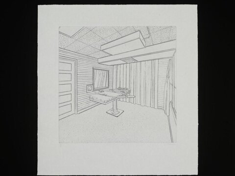 Line Drawing of Examination Room