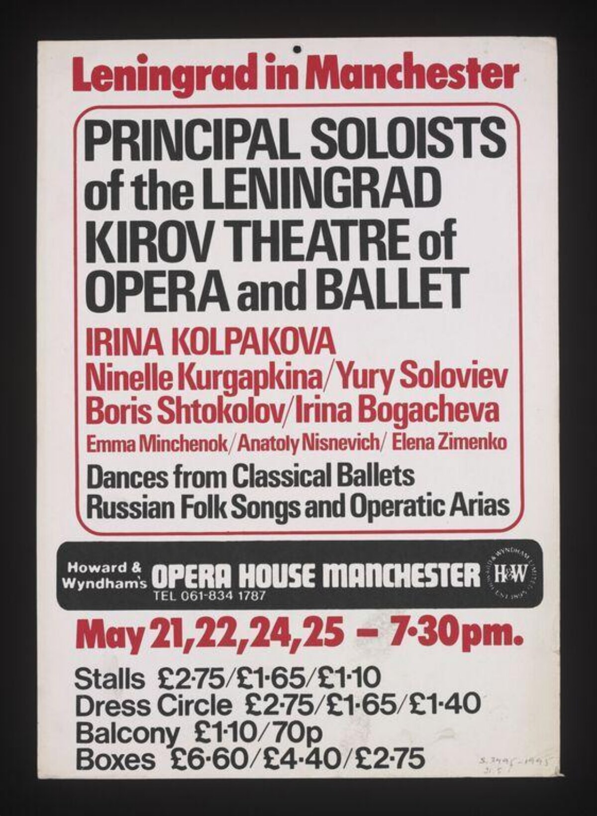 Leningrad in Manchester Performance Poster
