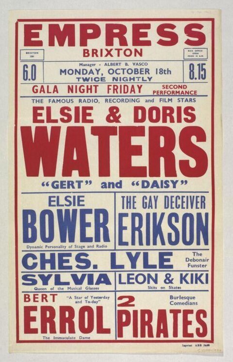 Vintage Empress Brixton Show Poster