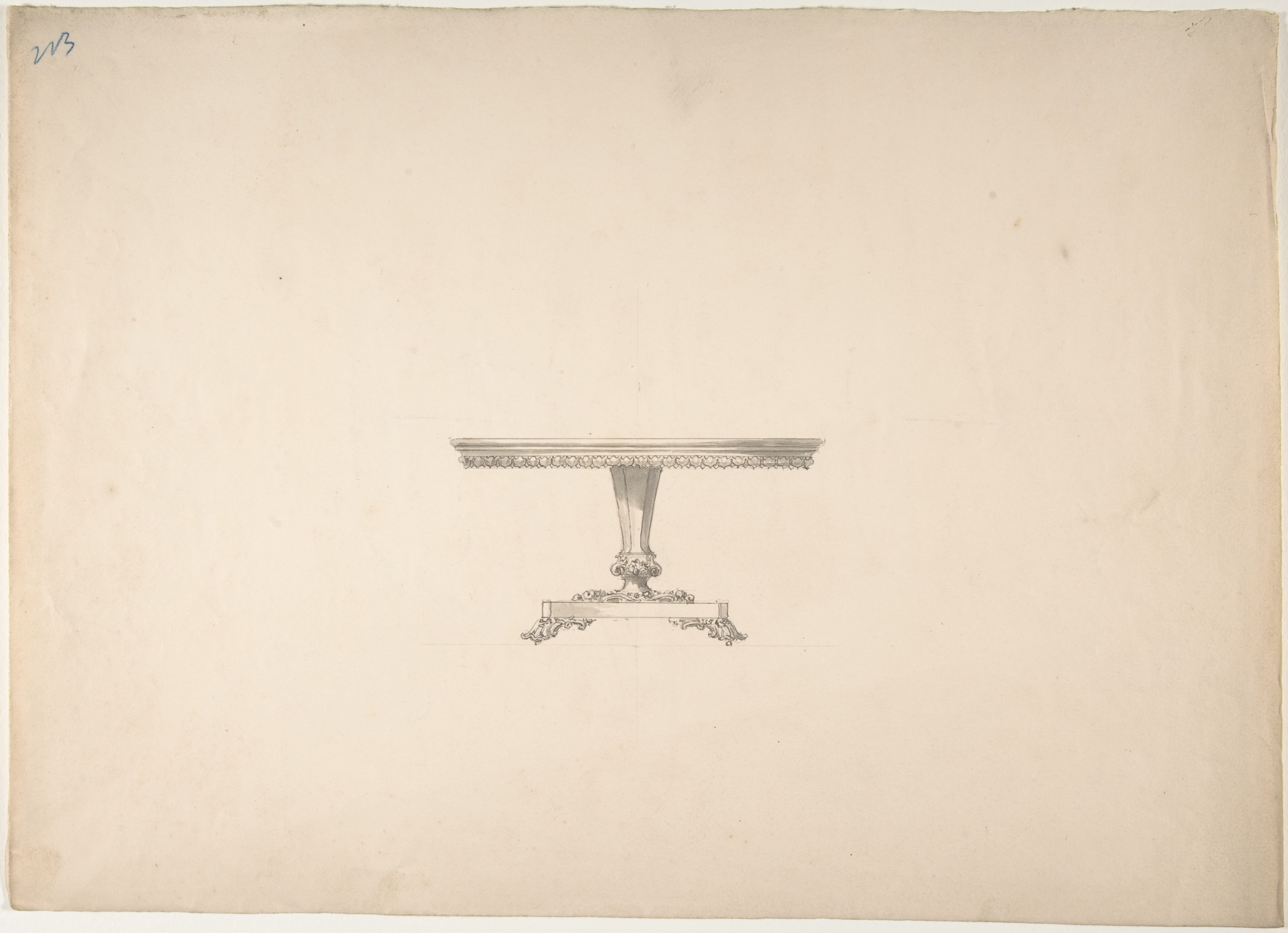 Ornate Table Design Sketch