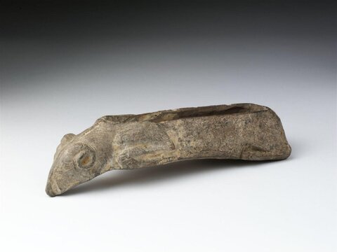 Ancient Ram-shaped Stone Artifact