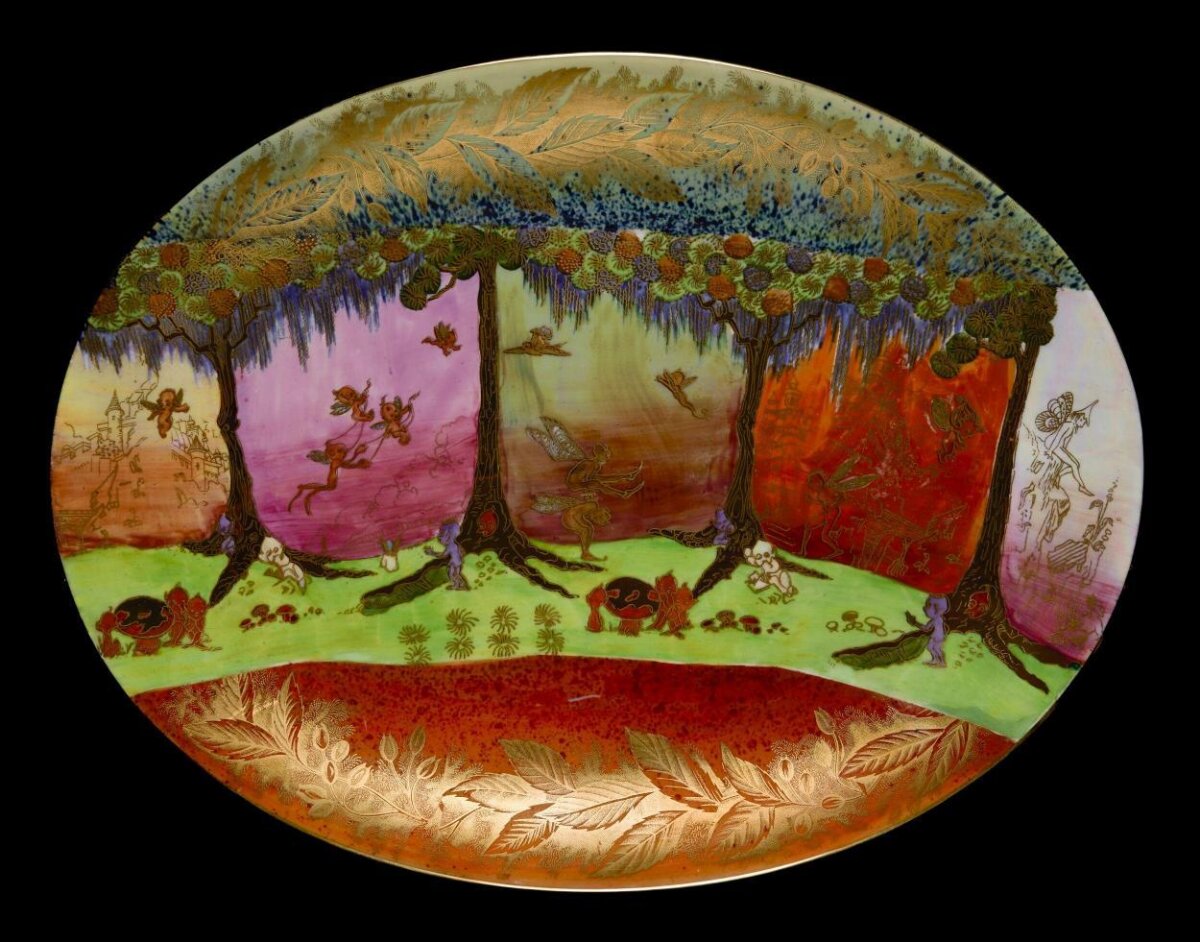 Fairy Themed Decorative Ceramic Plate