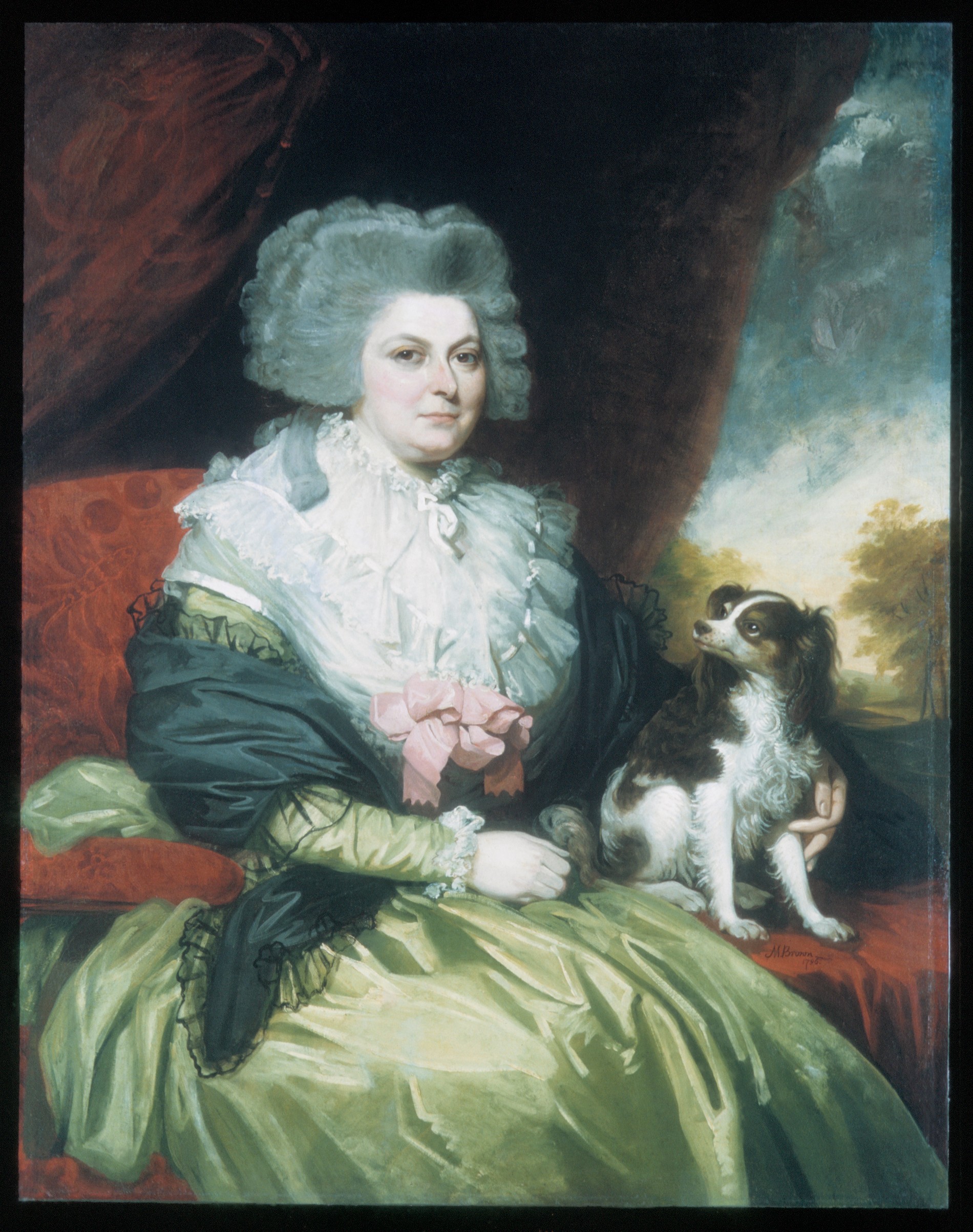 Portrait of a Lady with Her Dog